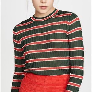 Scotch & Soda Striped Rib Knit Sweater